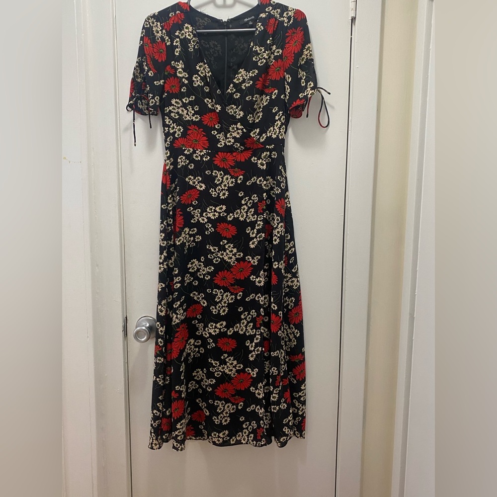 Navy Madewell midi dress | Size 00 - Picture 2 of 4